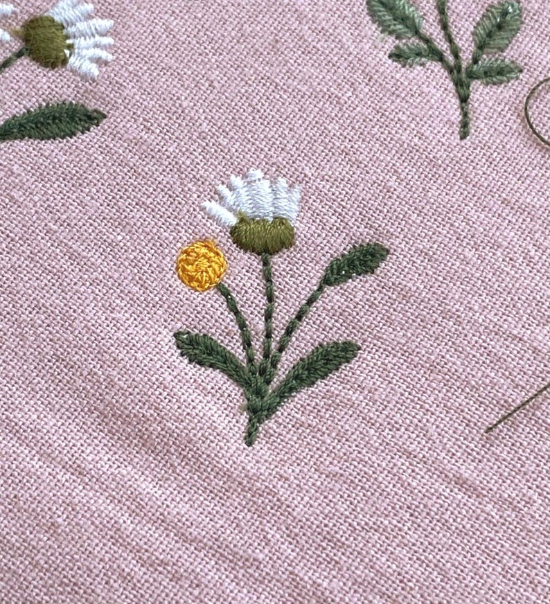 Mini flowers 1"/25mm machine embroidery design dainty tiny floral daisy rose Blumen Stickdatei Broderie Fleurs Ricamo fiori haft kwiatowy image 14