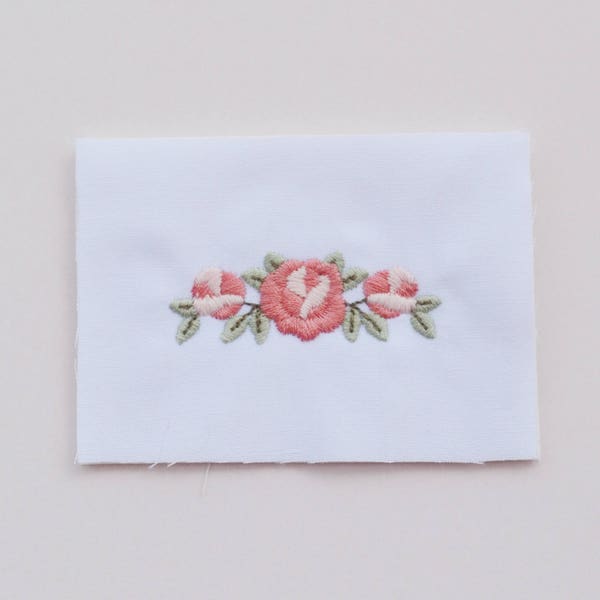 Motif de broderie machine mini roses. Petites limes à broder boutons de roses. 3 tailles (arceau de 4 x 4) Téléchargement instantané
