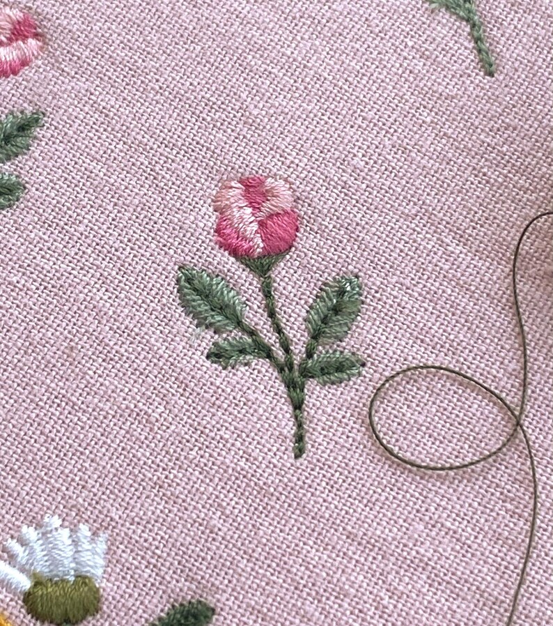Mini flowers 1"/25mm machine embroidery design dainty tiny floral daisy rose Blumen Stickdatei Broderie Fleurs Ricamo fiori haft kwiatowy image 10