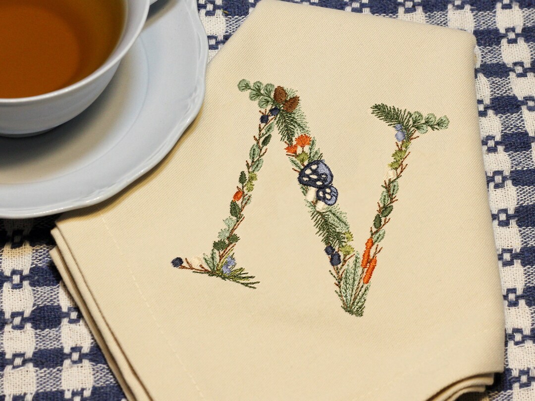 Machine Monogram Letter N Machine Embroidery LETTER N Uppercase 3