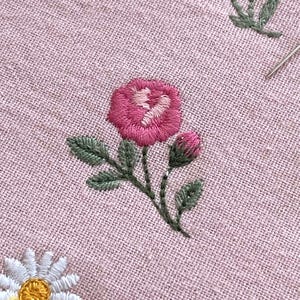 Mini flowers 1"/25mm machine embroidery design dainty tiny floral daisy rose Blumen Stickdatei Broderie Fleurs Ricamo fiori haft kwiatowy image 7