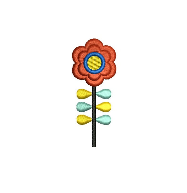 Small Flower Machine Embroidery Design. Mini Flower Pattern. 3 - Etsy