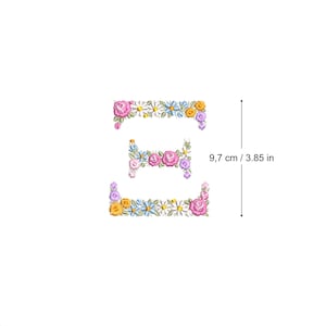 Maschinenstickerei Buchstabe XI 97 cm/3.85" zierlich floral Heirloom Sorority Monogramm Monogramm Broderie Maschine Stickdatei Ricamo macchina