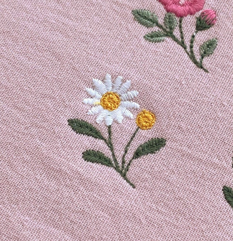 Mini flowers 1"/25mm machine embroidery design dainty tiny floral daisy rose Blumen Stickdatei Broderie Fleurs Ricamo fiori haft kwiatowy image 11