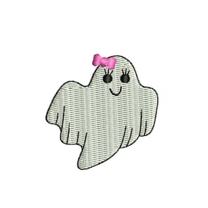 Fantasma della ragazza - Mini disegno di ricamo a macchina di Halloween. 3 dimensioni. Download istantaneo