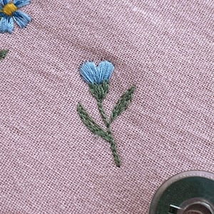 Mini flowers 1"/25mm machine embroidery design dainty tiny floral daisy rose Blumen Stickdatei Broderie Fleurs Ricamo fiori haft kwiatowy image 6