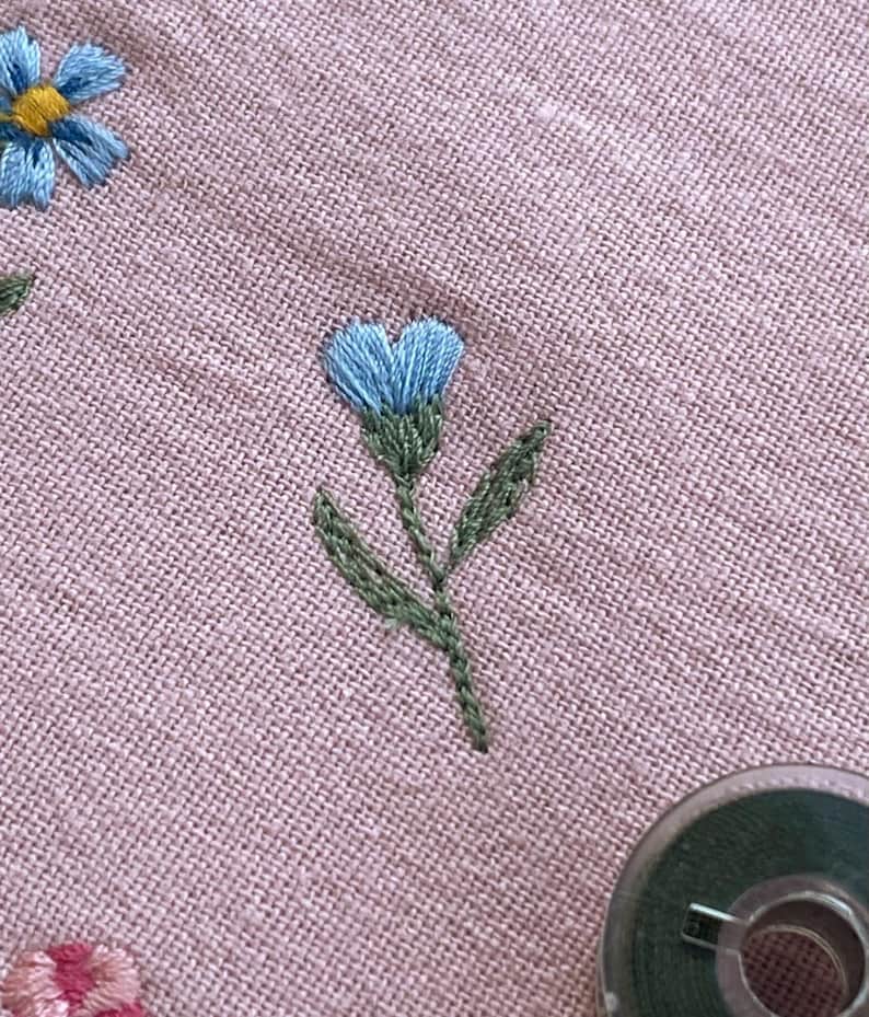 Mini flowers 1"/25mm machine embroidery design dainty tiny floral daisy rose Blumen Stickdatei Broderie Fleurs Ricamo fiori haft kwiatowy image 6