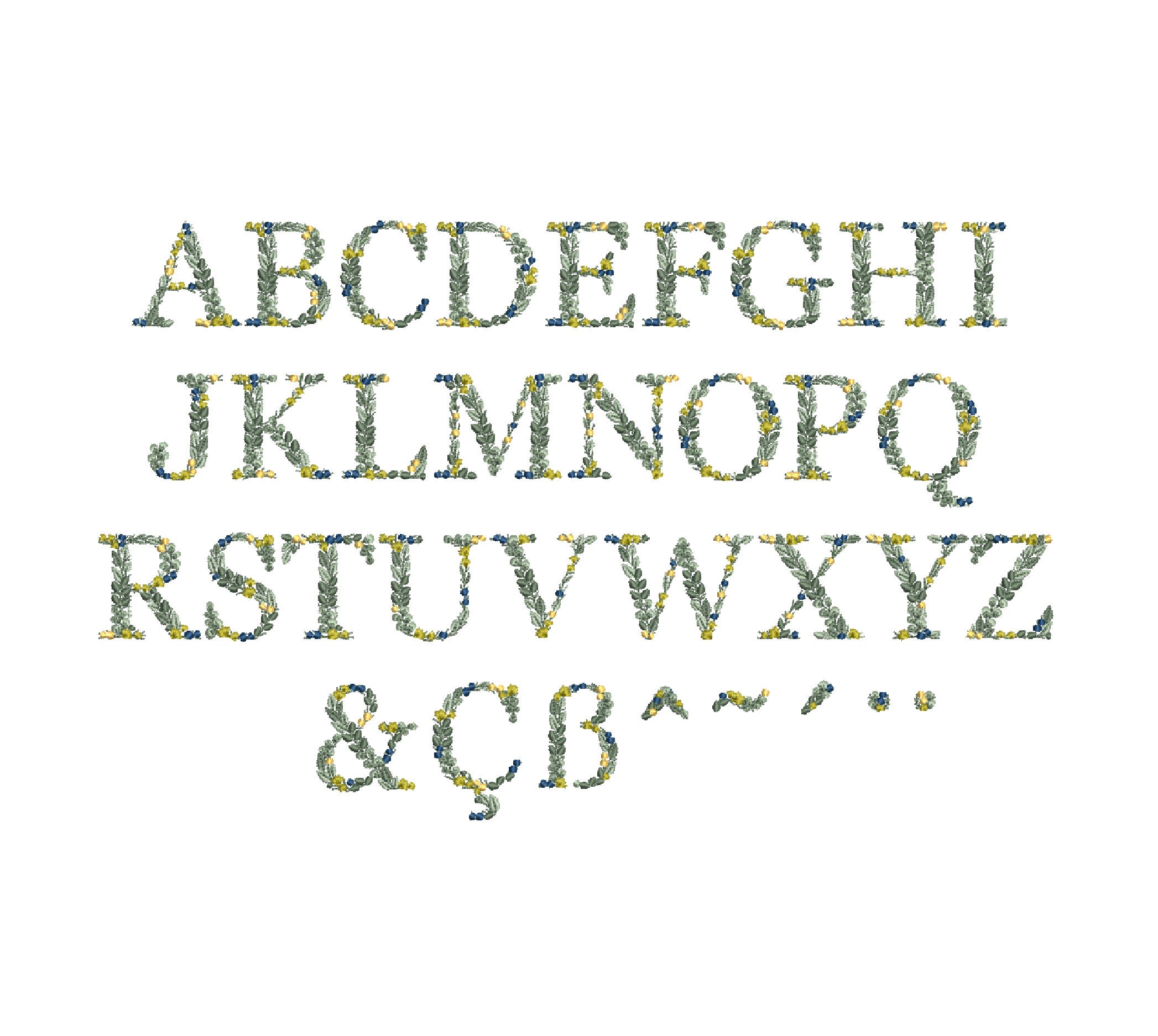 Alfabeti e monogrammi abc schemi decalcabili più volte per il ricamo e  l’intaglio, lrrm010221