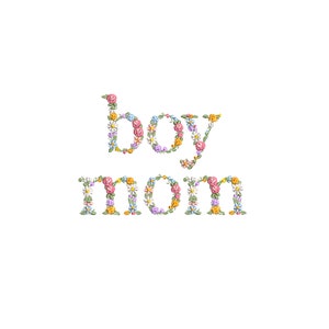 Diseño de bordado a máquina BOY MOM bordado digital bastidor 13x18cm Matriz de bordado  dst pes exp jef sew hus vip vp3 xxx