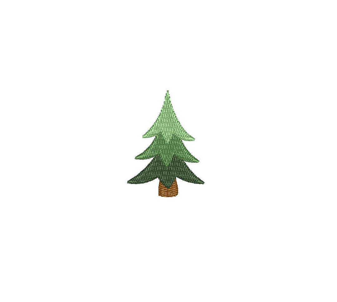 Mini Pine Tree Machine Embroidery Design. 4 Sizes. Instant Download - Etsy