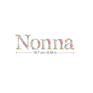 Diseño de bordado a máquina "Nonna"  bordado digital  Matriz de bordado floral Descarga inmediata dst pes exp jef sew hus vip vp3 xxx