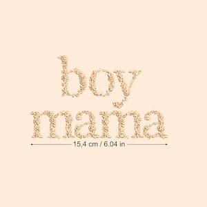 Diseño de bordado a máquina BOY MAMA  bordado digital  Matriz de bordado floral Descarga inmediata dst pes exp jef sew hus vip vp3 xxx