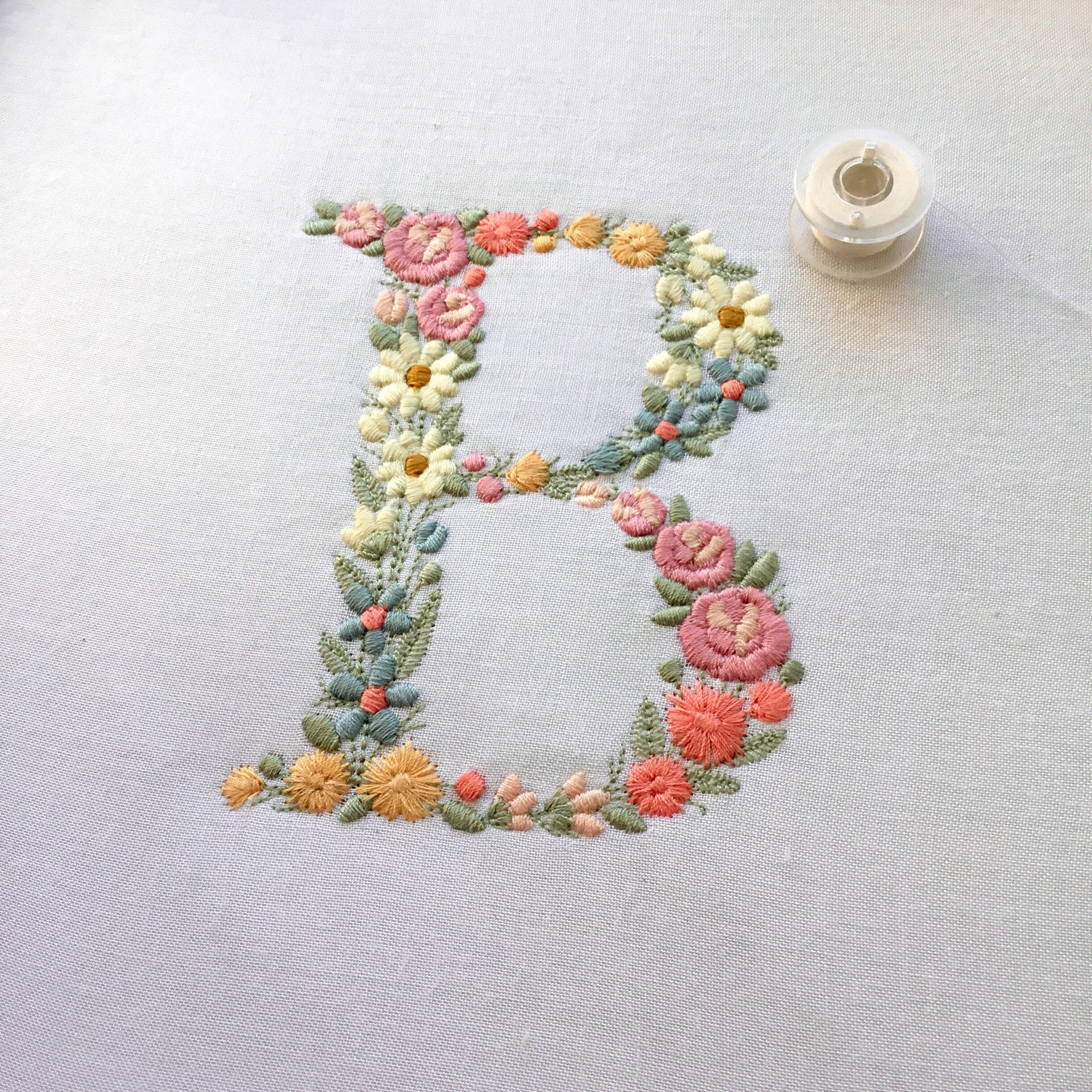 Amazon.fr - Alphabet brodé mille fleurs - Gagnebin, Isabelle