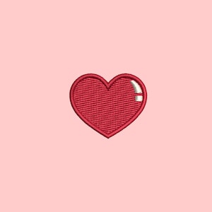 Mini Heart machine embroidery design. 3 sizes. Instant download