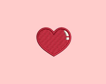 Mini Heart machine embroidery design. 3 sizes. Instant download
