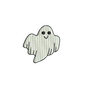 Cute Mini Ghost - Halloween machine embroidery design. 3 sizes. Instant download