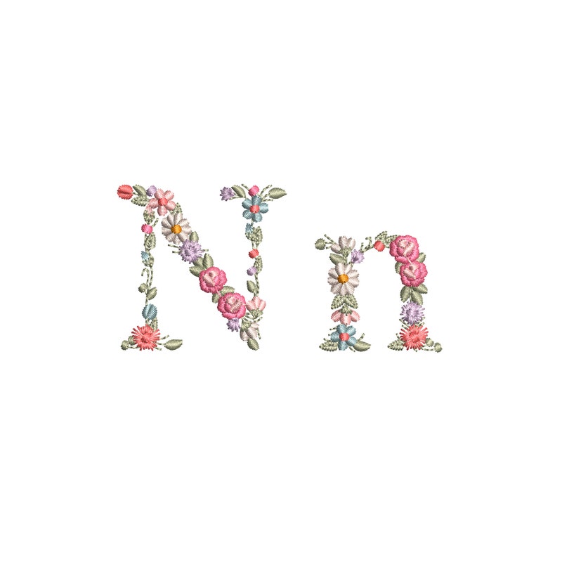 Monogram N Pattern Monogram Letter N - Etsy