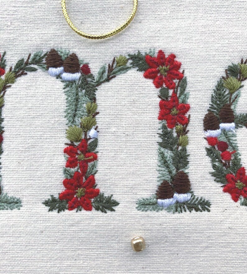 Repositional Embroidery Machine Embroidery Design Christmas MERRY 10