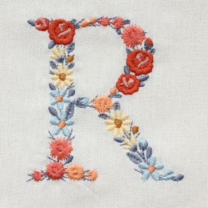 Machine Embroidery LETTER R Uppercase 3