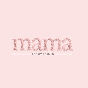 Diseño de bordado a máquina MAMA  bordado digital  Matriz de bordado floral Descarga inmediata dst pes exp jef sew hus vip vp3 xxx
