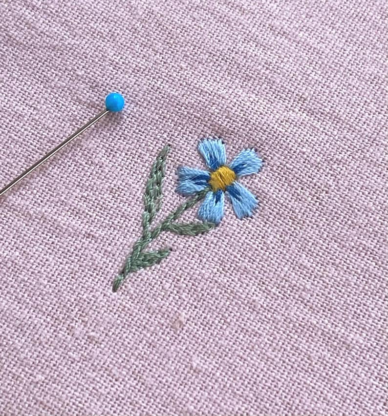 Mini flowers 1"/25mm machine embroidery design dainty tiny floral daisy rose Blumen Stickdatei Broderie Fleurs Ricamo fiori haft kwiatowy image 4