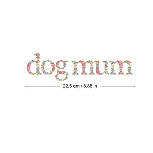 Diseño de bordado a máquina DOG MUM 22CM bordado digital bastidor grande Matriz de bordado  dst pes exp jef sew hus vip vp3 xxx