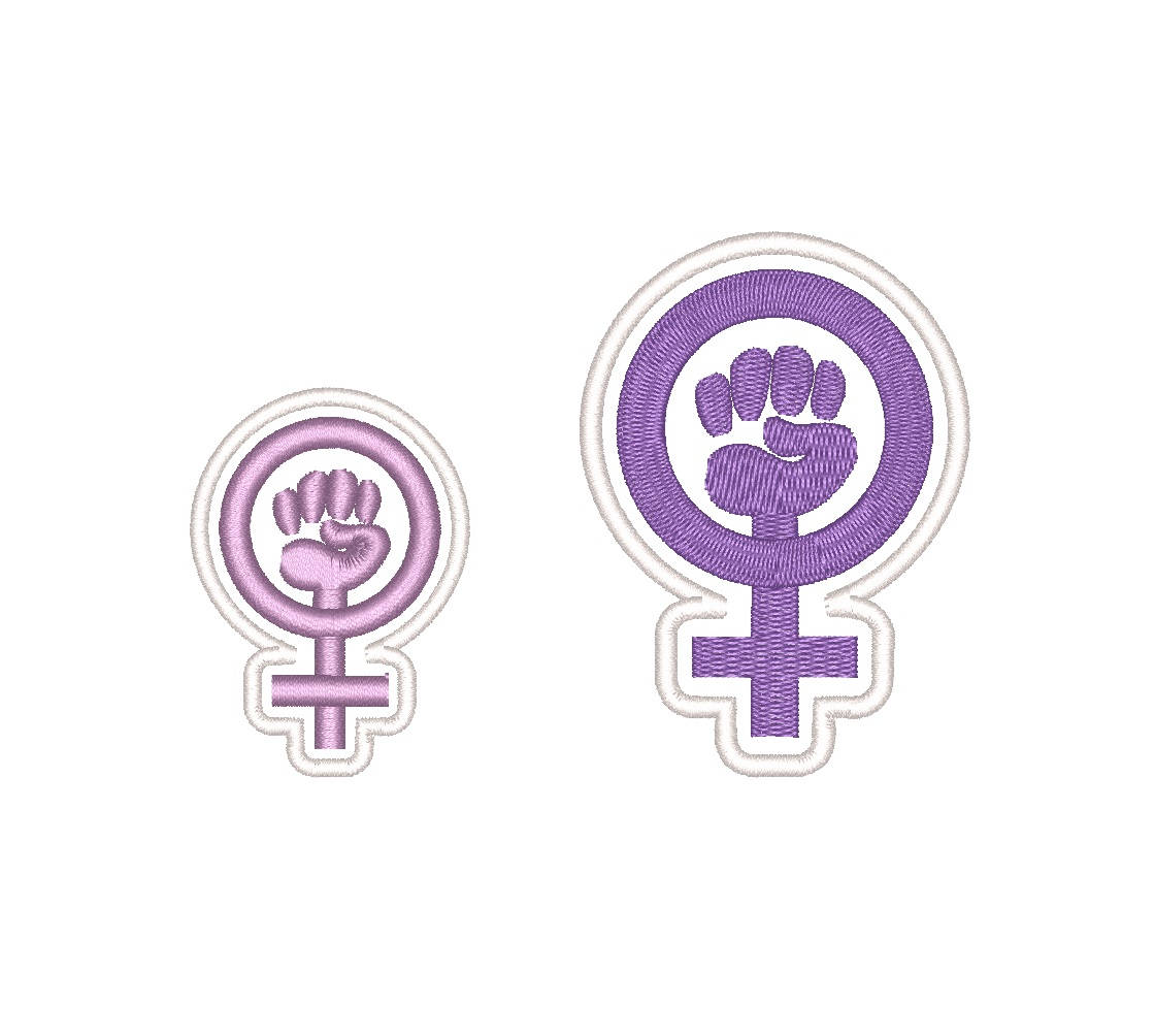 Feminist Patch Machine Embroidery Design. Girl Power Patch Machine ...