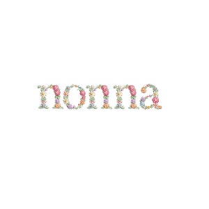 Diseño de bordado a máquina "nonna"  bordado digital  Matriz de bordado floral Descarga inmediata dst pes exp jef sew hus vip vp3 xxx