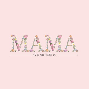 Diseño de bordado a máquina MAMA bastidor 13x18cm  Matriz de bordado floral Descarga inmediata dst pes exp jef sew hus vip vp3 xxx