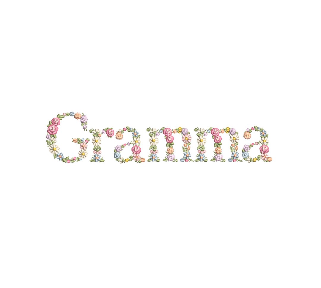 Machine Embroidery Design GRAMMA 8