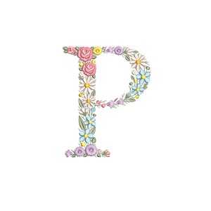 Kiddie Alphabet P Embroidery Design