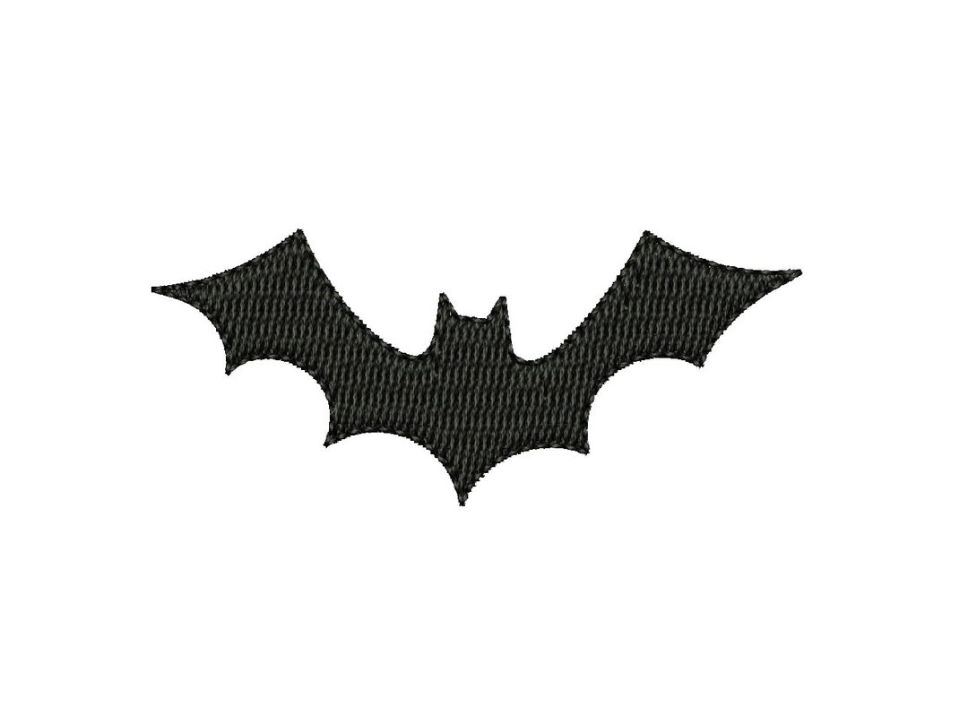 Bat Silhouette Halloween Machine Embroidery Design. 4 Sizes