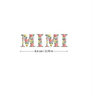 Diseño de bordado a máquina MIMI bastidor 4x4" /10 cm Brother Janome Singer Descarga inmediata dst pes exp jef sew hus vip vp3 xxx