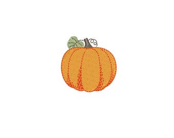 Mini-pumpa-maskinbroderidesign. Små Thanksgiving-broderifiler. 4 storlekar (4 x 4 bågar) Direkt nedladdning
