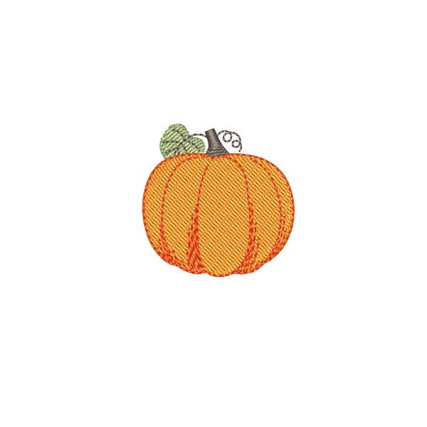 Mini Pumpkin machine embroidery design. Small Thanksgiving embroidery files. 4 sizes (4 x 4 hoop) Instant download