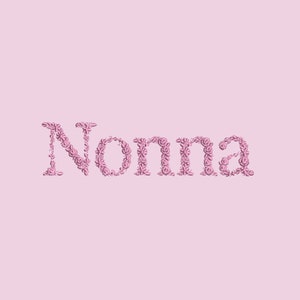 Diseño de bordado a máquina "Nonna"  bordado digital  Matriz de bordado floral Descarga inmediata dst pes exp jef sew hus vip vp3 xxx