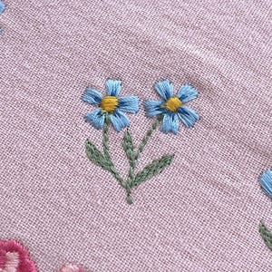 Mini flowers 1"/25mm machine embroidery design dainty tiny floral daisy rose Blumen Stickdatei Broderie Fleurs Ricamo fiori haft kwiatowy image 5