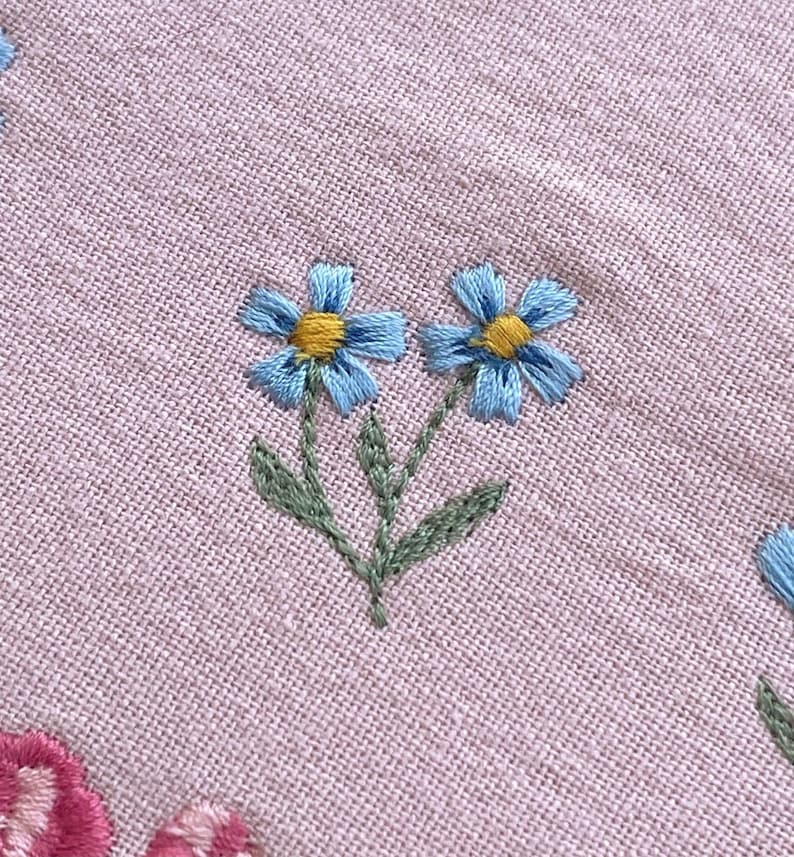 Mini flowers 1"/25mm machine embroidery design dainty tiny floral daisy rose Blumen Stickdatei Broderie Fleurs Ricamo fiori haft kwiatowy image 5