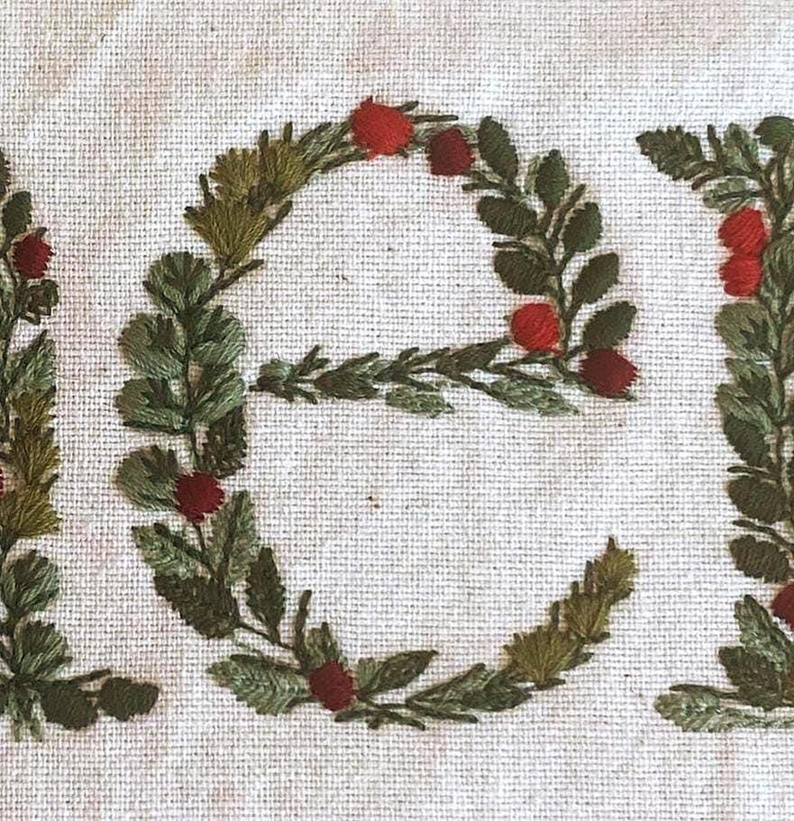 Repositional Embroidery Machine Embroidery Design Merry Christmas 25cm/10