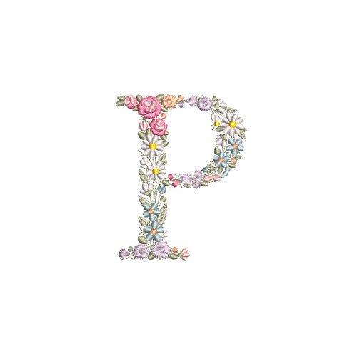 Machine Embroidery LETTER P Uppercase 3/75 Cm Dainty - Etsy Ireland Machine Embroidery LETTER P Uppercase 3/75 Cm Dainty - Etsy Ireland
