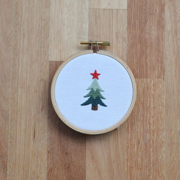 Mini Christmas Tree Machine Embroidery Design. 3 sizes. Instant download