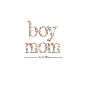 Diseño de bordado a máquina BOY MOM bordado digital bastidor 10x10cm Matriz de bordado  dst pes exp jef sew hus vip vp3 xxx