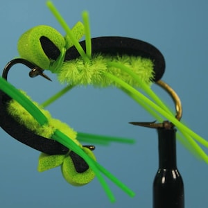 Gill Bug flies, (3 pack)fly fishing flies, foam flies, Bream flies, Panfish flies