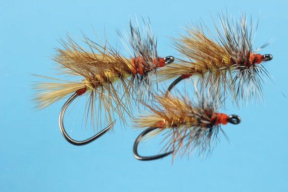 Yellow Stimulator, Barbed or Barbless Fly, 3 Pack Troutflies, Barbless Flies,  Yellow Stimi 