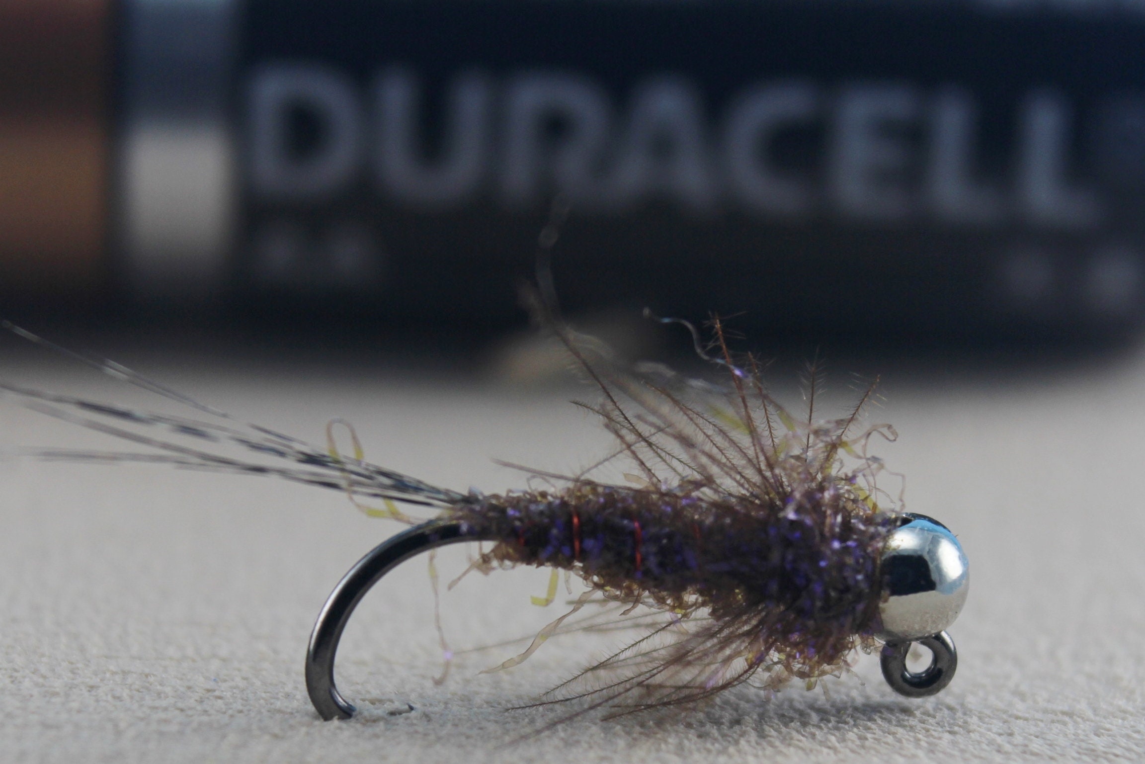 Duracell Jig Fly, 3 Pack Nymph Flies, Barbless Fly, Hand Tied Flies