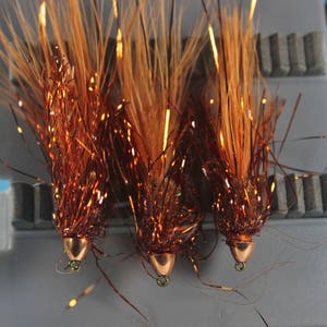 CJ&#39;s Flash-a-Bugger, (3 pack) streamer flies, Trout flies, Bass flies, Wooly Bugger variant
