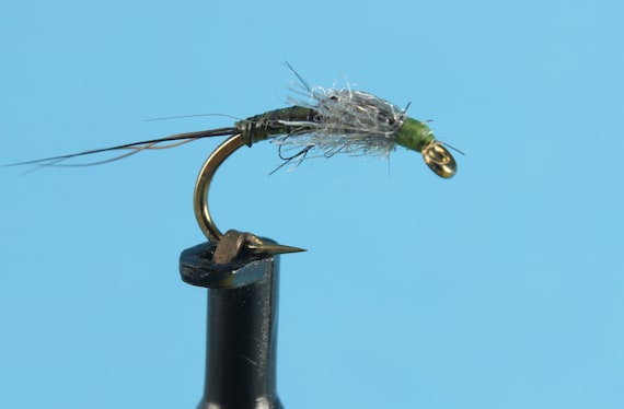 Body Quill Baetis Nymph, 3 Pack Trout Flies, Barbed or Barbless