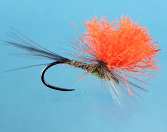 CJ's Sparkle BWO flies, (3 pack) fly fishing flies, Parachute Blue Wing Olive, dry flies, Trout flies, Mayflies, BWO