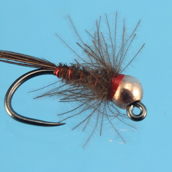 Red Neck Pheasant Tail Nymph, 3 pack flies, trout flies