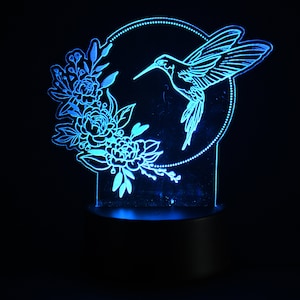 Hummingbird Acrylic Illusion Light
